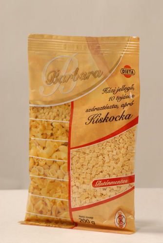 Barbara gluténmentes száraztészta - Kiskocka 200g Barbara gluténmentes száraztészta - Kiskocka 200g