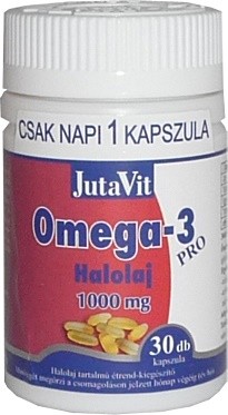 Jutavit omega-3-pro halolaj 1000mg kapszula 30db Jutavit omega-3-pro halolaj 1000mg kapszula 30db