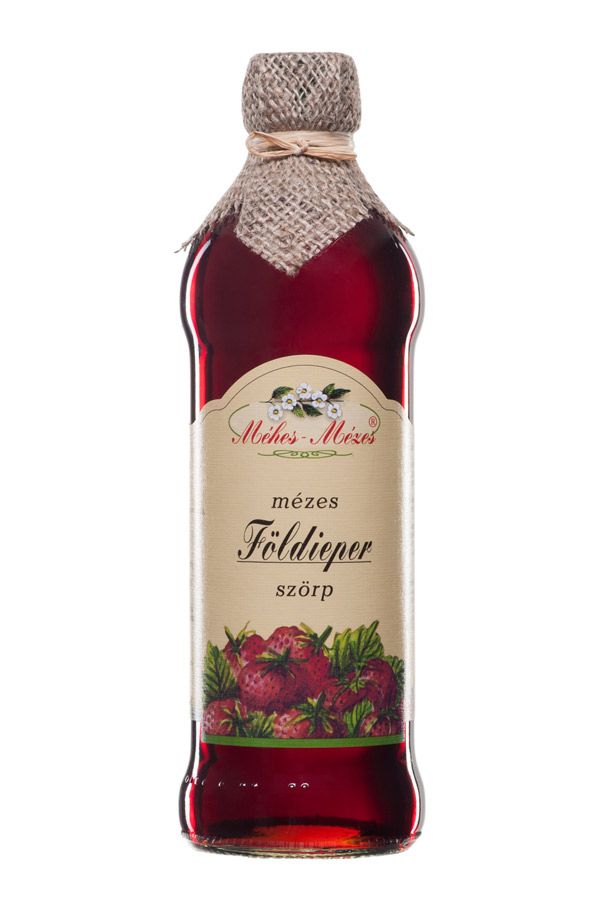 Méhes Mézes szörp földi eper 668g Méhes Mézes szörp földi eper 668g