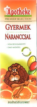 Apotheke gyümölcstea narancs gyermekeknek oroszlán filteres 20db Apotheke gyümölcstea narancs gyermekeknek oroszlán filteres 20db