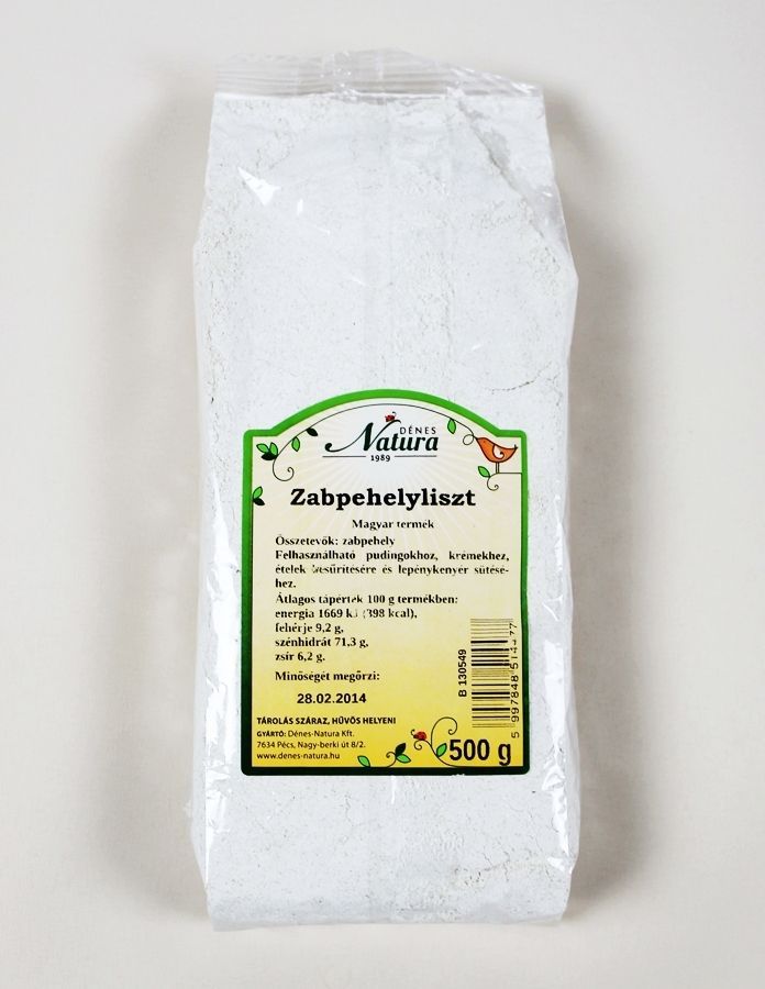 Dénes-Natura Zabpehelyliszt 500g Dénes-Natura Zabpehelyliszt 500g