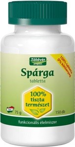 Zöldvér spárga 100% tabletta 150db Zöldvér spárga 100% tabletta 150db