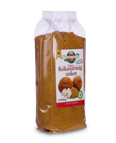 Naturganik kókuszvirág cukor világos 1000g Naturganik kókuszvirág cukor világos 1000g