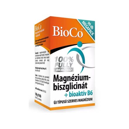 BIOCO MAGNÉZIUM-BISZGLICINÁT+BIOAKTÍV B6 MEGAPACK TABLETTA 90DB