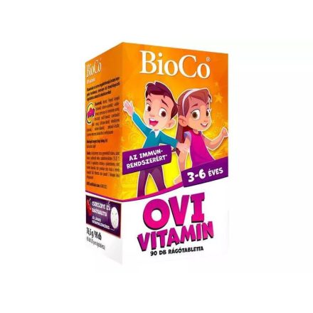 BIOCO OVI VITAMIN 3-6 ÉVESEKNEK RÁGÓTABLETTA 90DB
