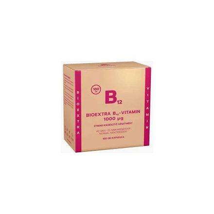 BIOEXTRA B12-VITAMIN 1000 MMG ÉTREND-KIEGÉSZÍTŐ KAPSZULA 100DB