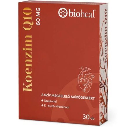 BIOHEAL KOENZIM Q10 60MG SZELÉNNEL E-VITAMINAL ÉS B1-VITAMINNAL 30DB