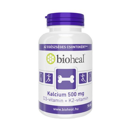 BIOHEAL KALCIUM 500MG + D3-VITAMIN + K2-VITAMIN 70DB