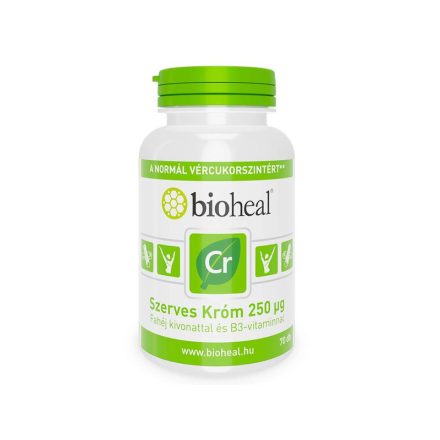 BIOHEAL SZERVES KRÓM 250UG FILMTABLETTA 70DB