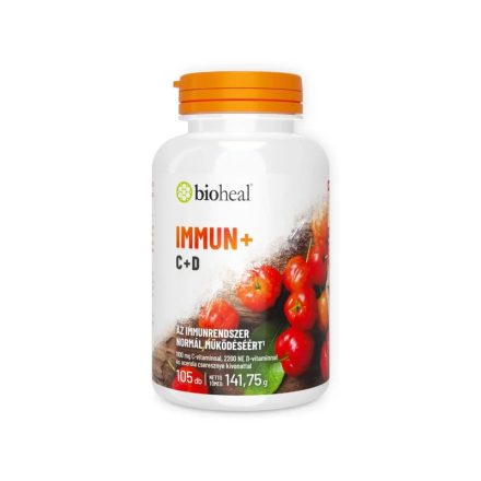 BIOHEAL IMMUN+ C+D-VITAMIN FILMTABLETTA 105DB