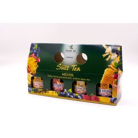   Mecsek Sült Tea díszdoboz - Zöld (Mangó & Ananász, Erdei gyümölcs, Citrom & gyömbér, Kék áfonya) 440g