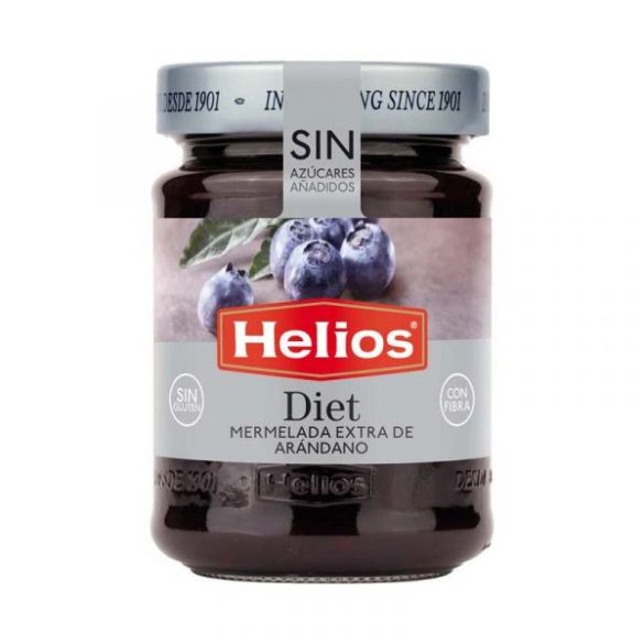 HELIOS EXTRA ÁFONYA DZSEM ÉDESÍTŐSZERREL 280G