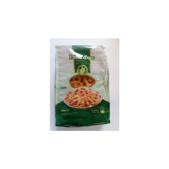 GLUTÉNMENTES PASTA DORO TÉSZTA FUSILLI 500G
