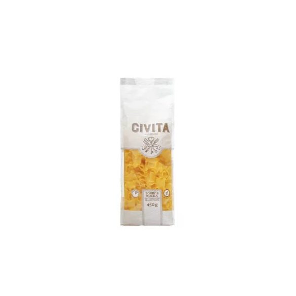 GLUTÉNMENTES CIVITA FODROS KOCKA MAGASROSTTARTALMÚ 450G