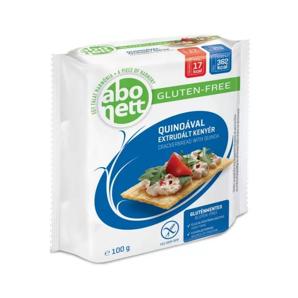 GLUTÉNMENTES ABONETT EXTRUDÁLT KENYÉR QUINOÁVAL 100G