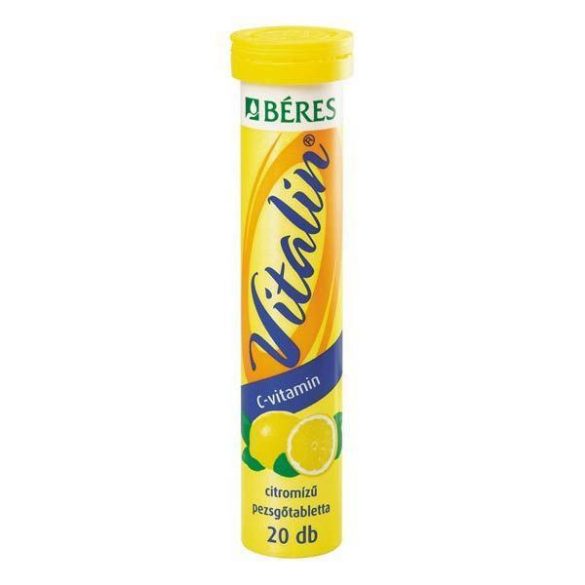 BÉRES VITALIN C-VITAMIN PEZSGŐTABLETTA CITROM ÍZŰ 20DB