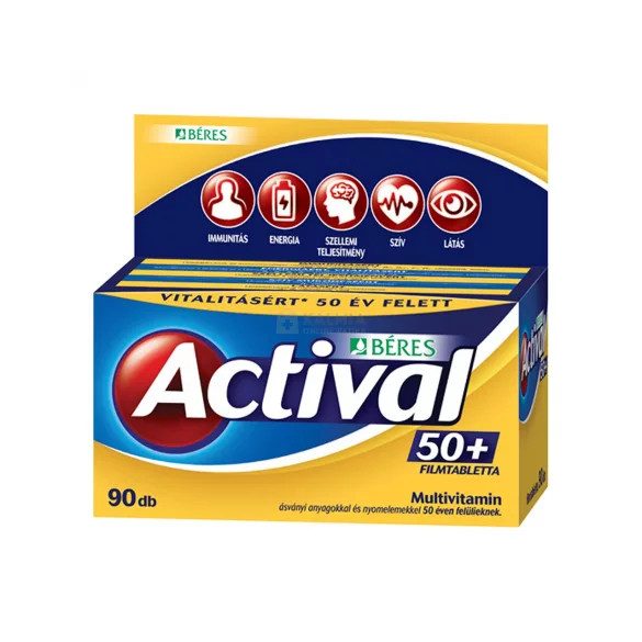 BÉRES ACTIVAL 50+ FILMTABLETTA 90DB