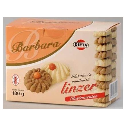 GLUTÉNMENTES BARBARA LINZER KAKAÓS ÉS VANÍLIÁS ÍZŰ 150G