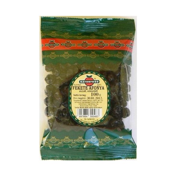 NATURFOOD ASZALT FEKETE ÁFONYA 100G