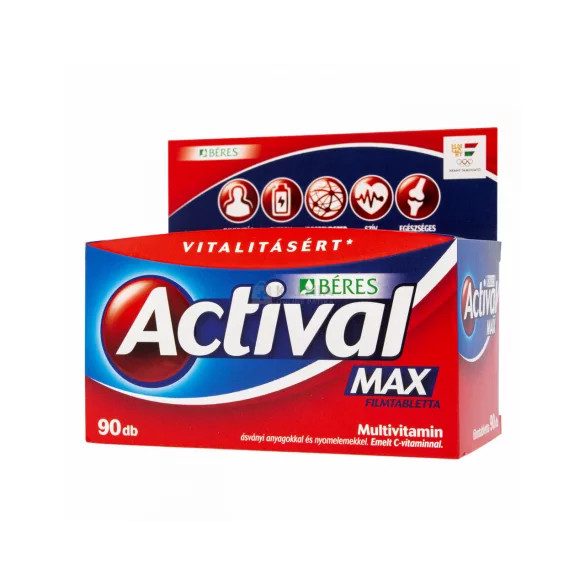 BÉRES ACTIVAL MAX FILMTABLETTA 90DB