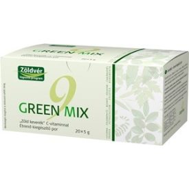 Zöldvér green mix 9 zöld keverék + c-vitamin por 100g