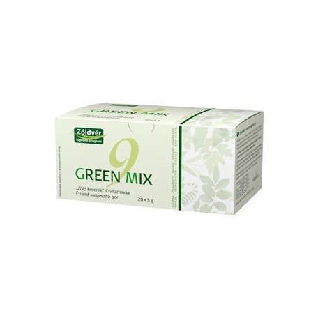 Zöldvér green mix 9 zöld keverék + c-vitamin por 100g