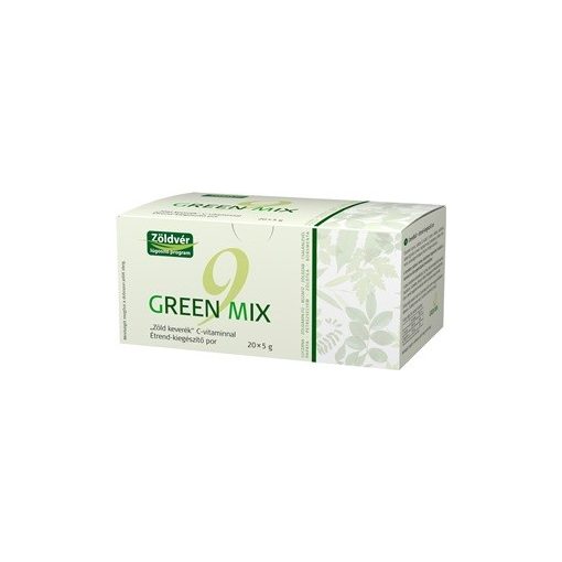 Zöldvér green mix 9 zöld keverék + c-vitamin por 100g