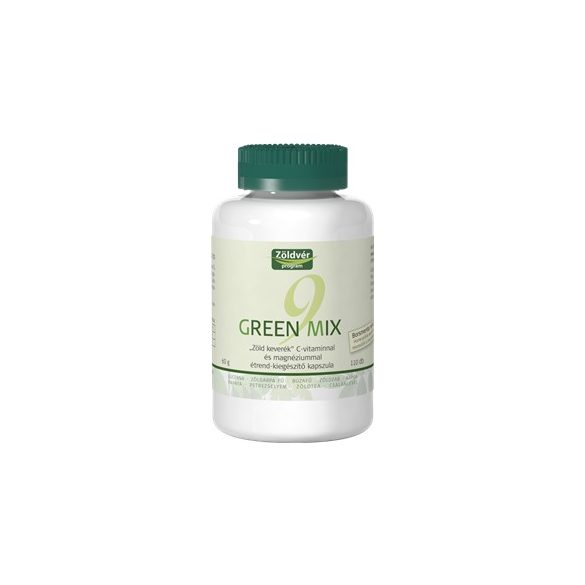 Zöldvér green mix 9 + c-vitamin + magnézium kapszula 110db