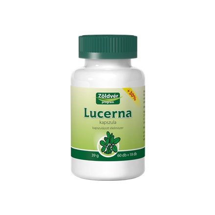 Zöldvér lucerna kapszula 78db