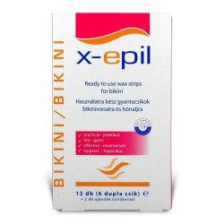 X-Epil szőrtelenítő gyantacsík hónalj-bikini 12db