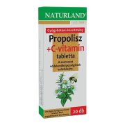 NATURLAND PROPOLISZ+C-VITAMIN TABLETTA 20DB