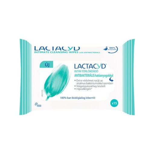Lactacyd intim törlőkendő anitbakteriális 20db