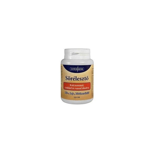 INTERHERB SÖRÉLESZTŐ KALCIUMMAL TABLETTA 150DB