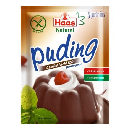 GLUTÉNMENTES HAAS NATURAL PUDINGPOR CSOKOLÁDÉS 44G