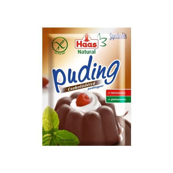 GLUTÉNMENTES HAAS NATURAL PUDINGPOR CSOKOLÁDÉS 44G