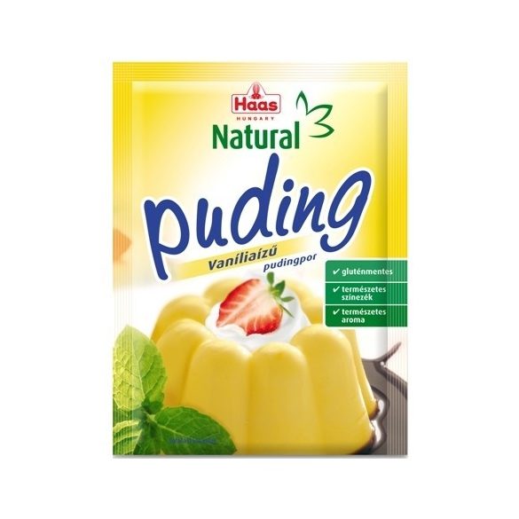 GLUTÉNMENTES HAAS NATURAL PUDINGPOR VANÍLIÁS 40G