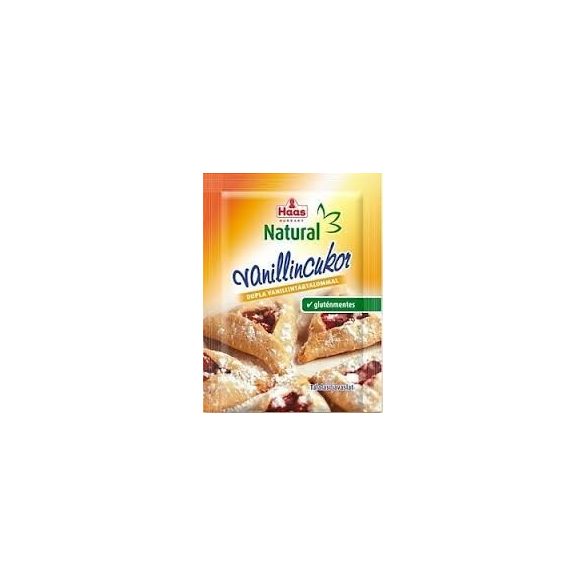 GLUTÉNMENTES HAAS NATURAL VANÍLIÁSCUKOR 8G