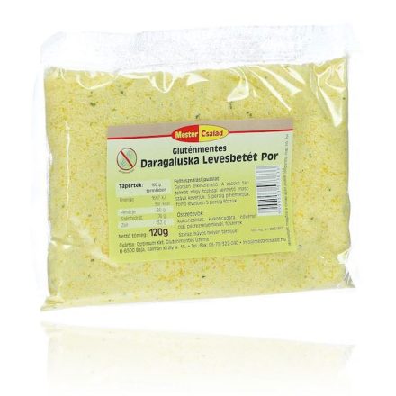 GLUTÉNMENTES MESTER CSALÁD DARAGALUSKA LEVESBETÉTPOR 120G