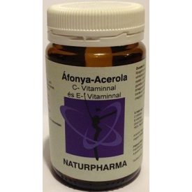Naturpharma áfonya-acelora kapszula 60db