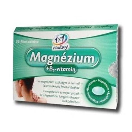 1X1 VITADAY FILMTABLETTA MAGNÉZIUM B6 30DB
