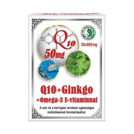DR.CHEN Q10 GINKGO OMEGA-3 KAPSZULA 30DB