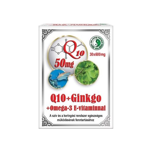 DR.CHEN Q10 GINKGO OMEGA-3 KAPSZULA 30DB