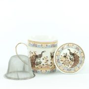   DR.CHEN TEÁSBÖGRE SZŰRŐVEL+TETŐVEL ARANYOZOTT TÖBB FÉLE MINTÁVAL BIG TEA 1DB