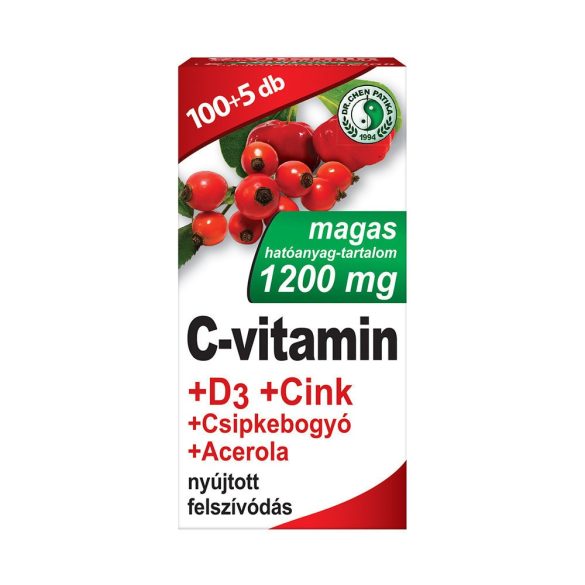 DR. CHEN C-VITAMIN 1200MG + D3-VITAMIN +CINK + ACEROLA +CSIPKEBOGYÓ TABLETTA 105DB