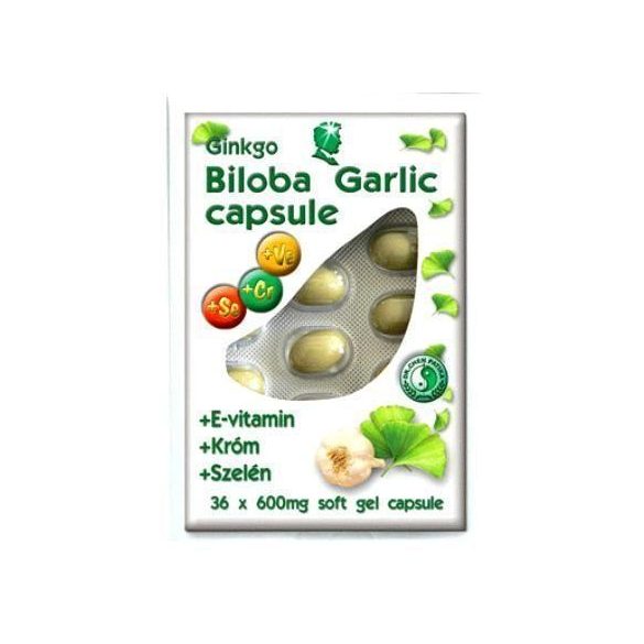 DR.CHEN GINKGO BILOBA + FOKHAGYMA 600MG KAPSZULA 40DB