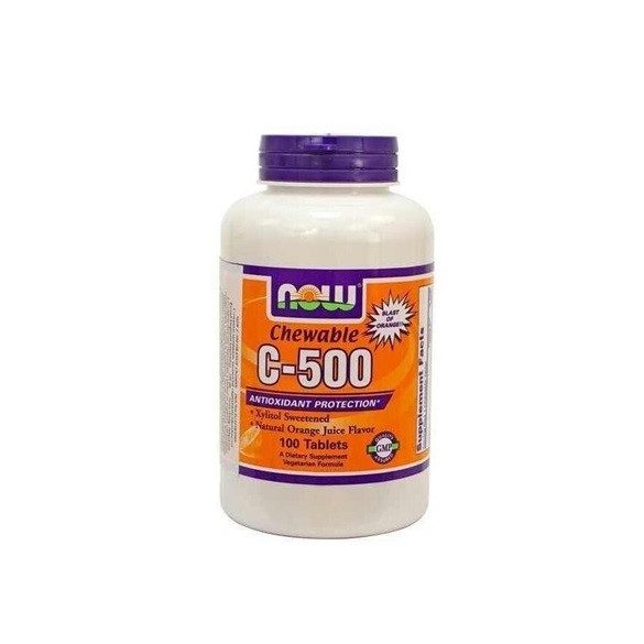 Now c-500 rágótabletta narancs ízű 100db