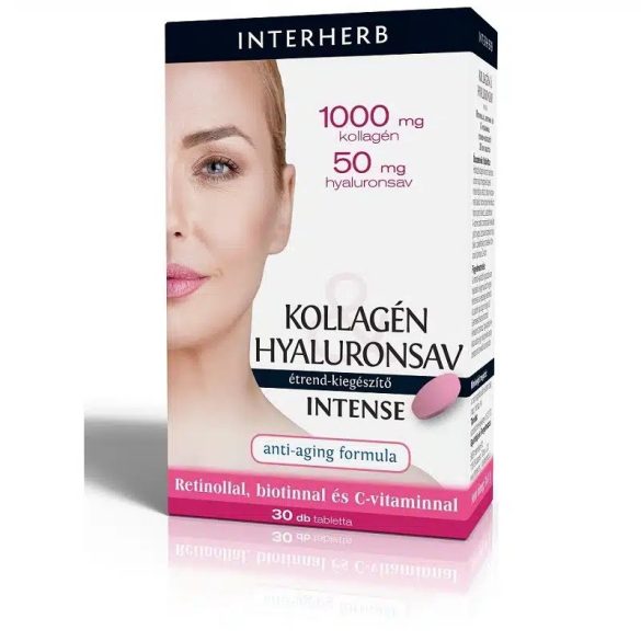 INTERHERB KOLLAGÉN -HYALURONSAV INTENSE TABLETTA 30DB