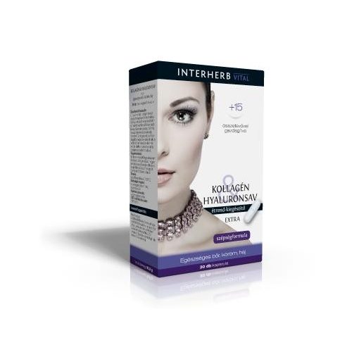 INTERHERB KOLLAGÉN&HYALURONSAV KAPSZULA EXTRA 30DB