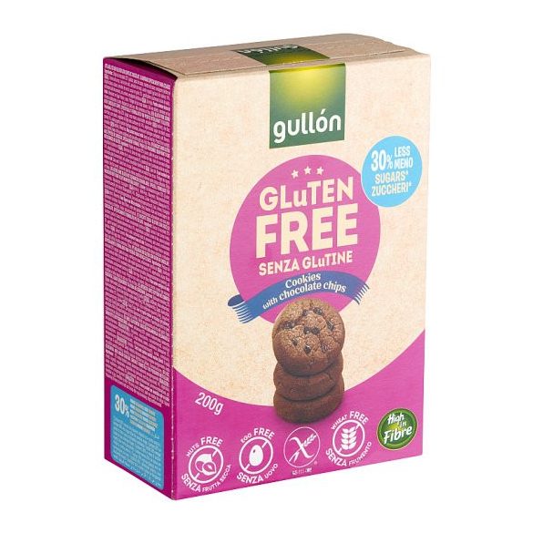 GLUTÉNMENTES GULLON CSOKIS KEKSZ 200G