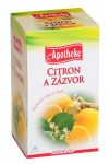 Apotheke tea gyömbéres citrom filteres 20db